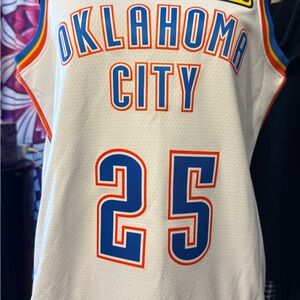 NBA Oklahoma City Jersey - White with Blue and Orange